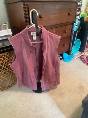 Pendleton Mauve Shearling-Lined Sleeveless Vest